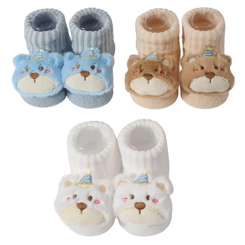 Baby Clothing Dividers - 3 pares/set meias do bebê meninas
