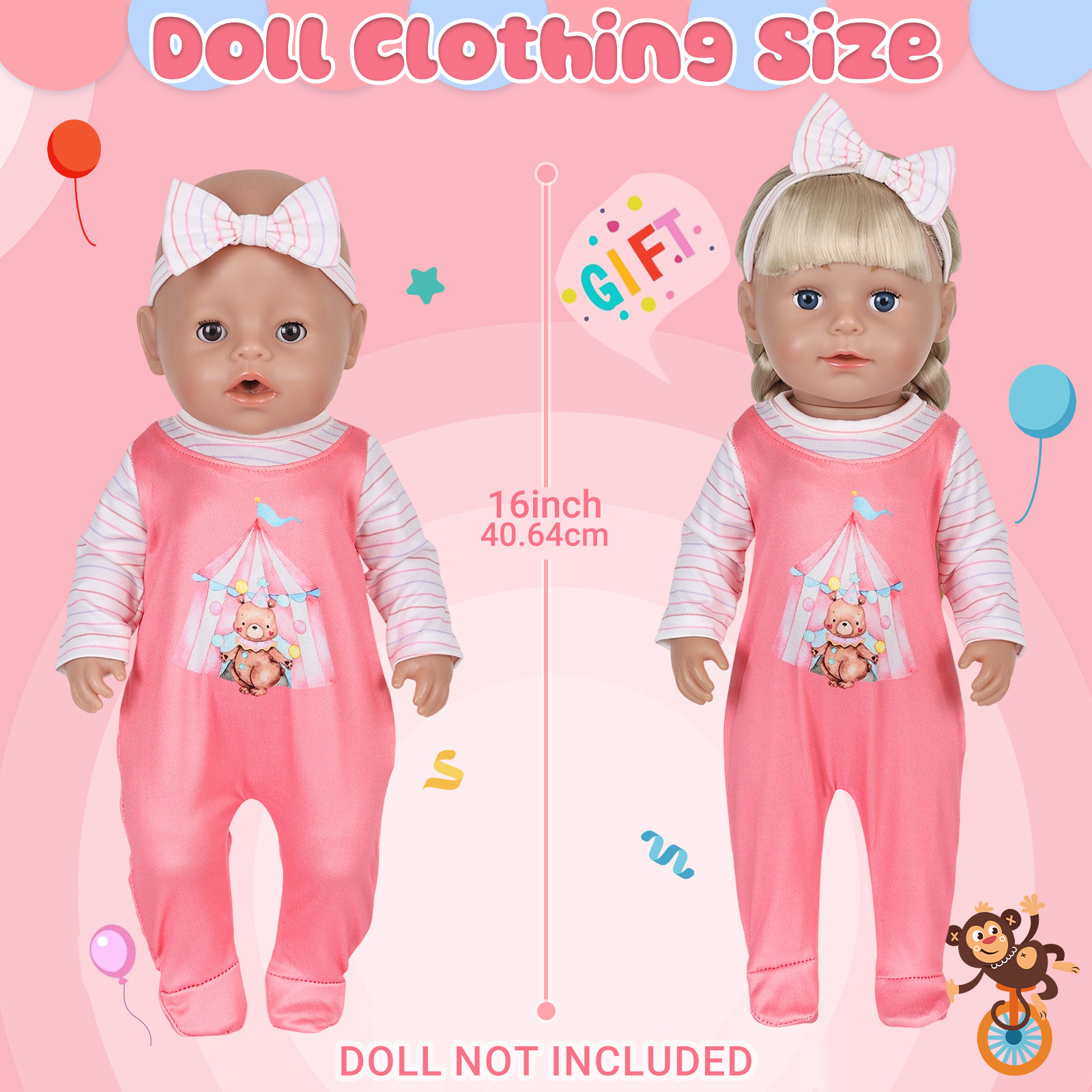 Roupas para bonecas de 16-18 p - Baby Clothing Usa avaliação e preço