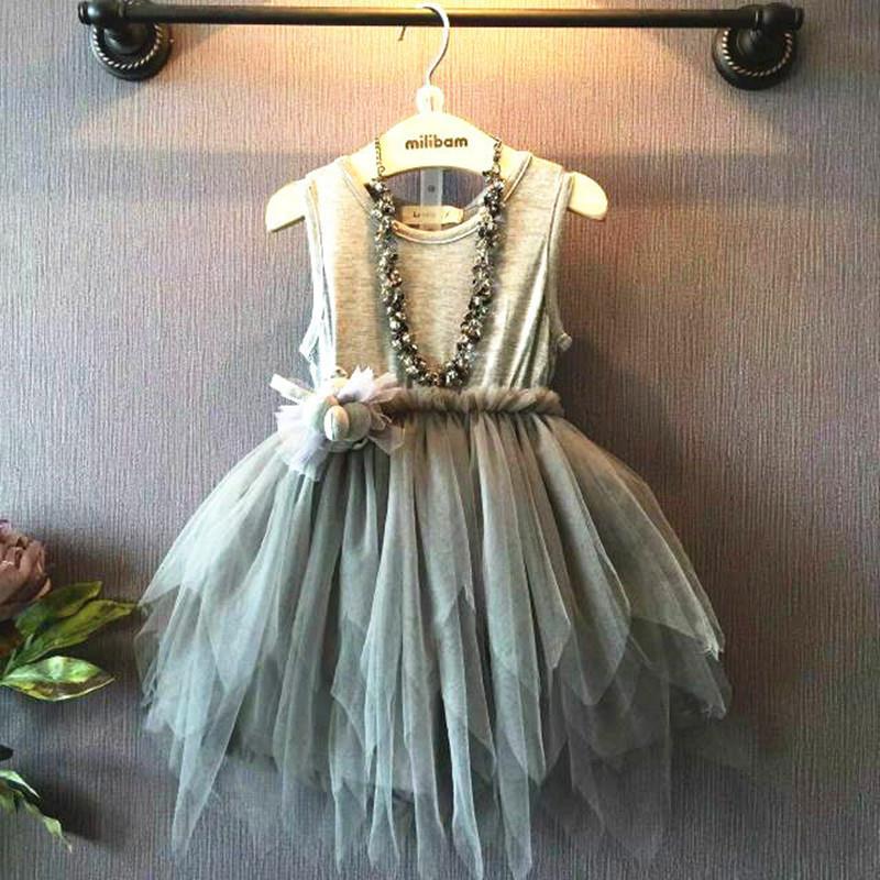 Girls' Summer Flower Tutu Dres - Baby Clothing Usa avaliação e preço