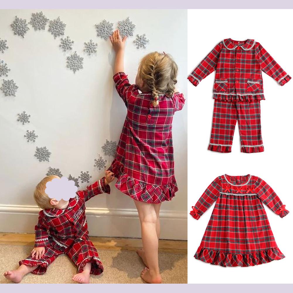Family Matching Ruffle Pijamas - Baby Clothing Dividers avaliação e preço
