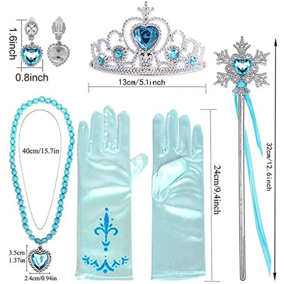 Menina elsa cosplay acessórios - Baby Clothing Dresser avaliação e preço